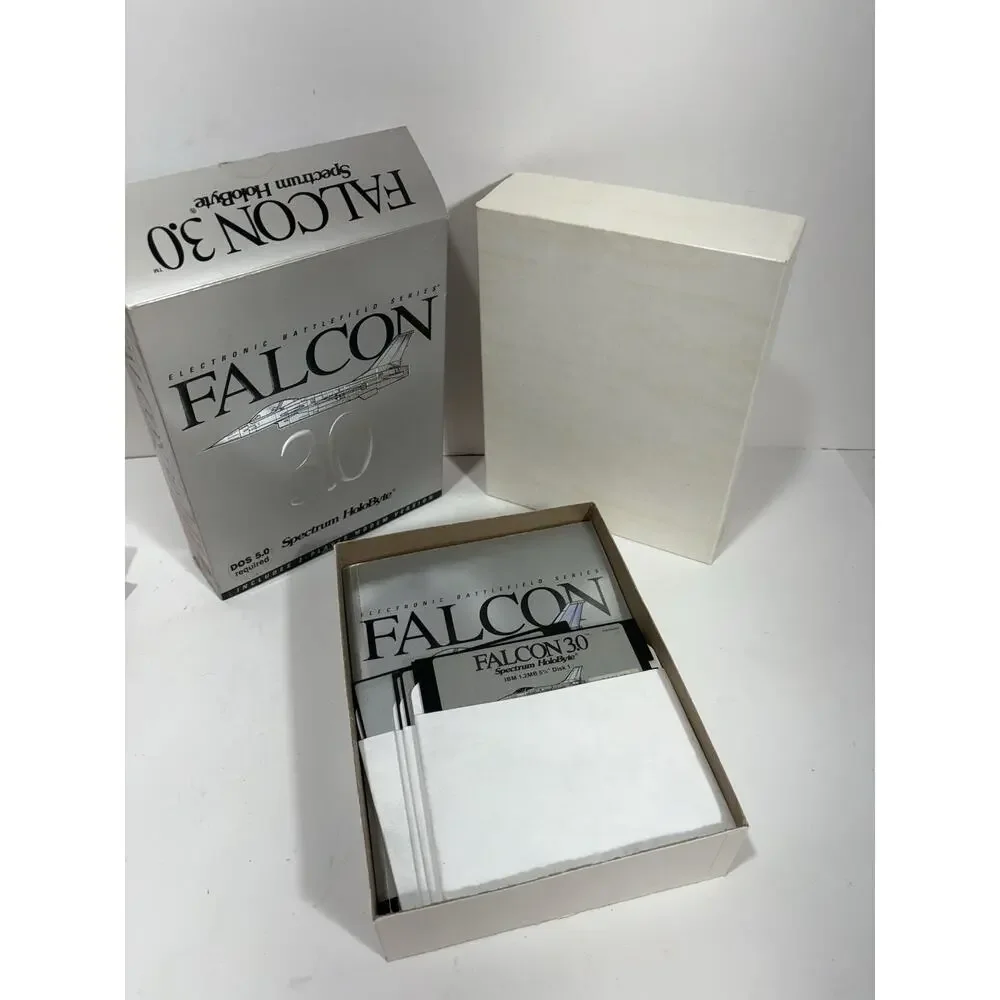 Lot Of Falcon 3.0 Complete Dos‎ SPECTRUM HOLOBYTE IBM Disks Manuals Mig29 Game